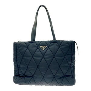 PRADA Quilted Tote Bag Black